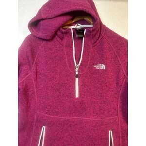 The North Face Hoodie Women Small‎ Purple 1/2 Zip Pullover Sweater Jacket